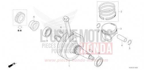 ALBERO MOTORE/PISTONE CBF125MM di 2021